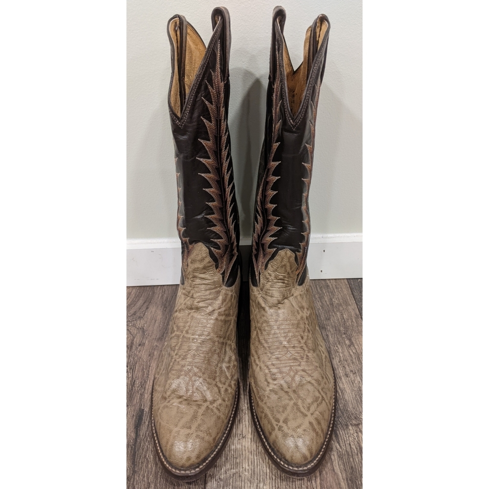 Tony Lama Exotic Elephant Western Cowboy Boots 8.5 - Picture 2 of 13